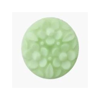 Knoop met bloemen groen van UNION KNOPF 453920 kleur 24