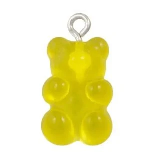 Gummy Bear Resin Hanger (21 x 11 mm) Yellow van DB M099