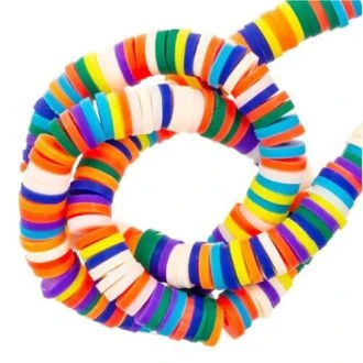 Polymeer Kralen (6 x 1 mm) mix kleur (300 Stuks) DB I011