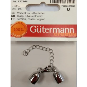Eindkapjes sluiting 8mm zilver van GUTERMANN 039.677566