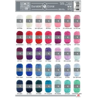 Staalkaart Durable Coral en Coral mini van DURABLE 097.10.6