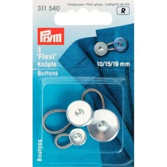 Flexi knopen 10/15/19mm van PRYM 3 stuks 022.311540