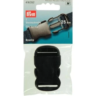 Klikgesp 25mm zwart PRYM 022.416352