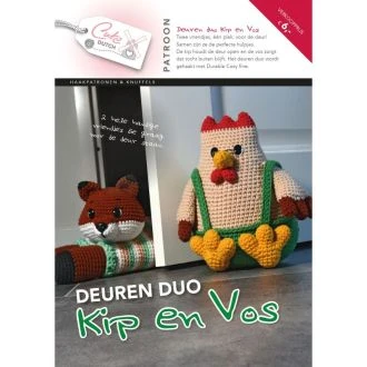 Deurenduo vos en kip patronenboekje van CUTEDUTCH 	056.95650