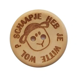 Houten knoop schaapje 30mm 2 stk van DURABLE 020.1133