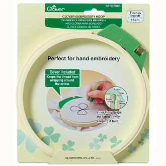 Borduur en punch ring 12 cm van CLOVER 086.8813