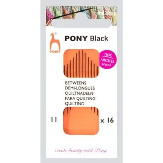 Quiltnaalden 11mm van PONY Black 073.03841
