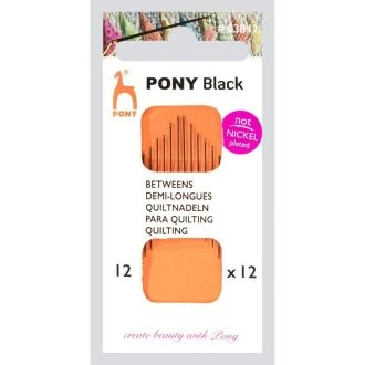 Quiltnaalden 12mm van PONY Black 073.03842