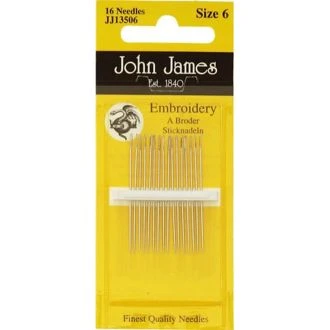 Borduurnaalden crewel dikte 6 van JOHN JAMES PN-0176037