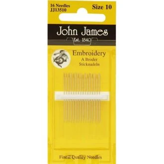 Borduurnaalden crewel dikte 10 van JOHN JAMES PN-0176041