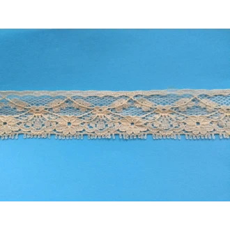 Kanten sierband 2 ecru 27mm breed van UNION KNOPF