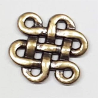 keltisch tussenzetsel bedel brons 17x14mm