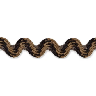 Zigzag sierband camouflage 10mm van UNION KNOPF 5345