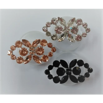 Siersluiting met steentjes 40mm van UNION KNOPF 500487