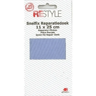 Katoenen strijkbaar reparatiedoek 11x25cm van RESTYLE 015.79100