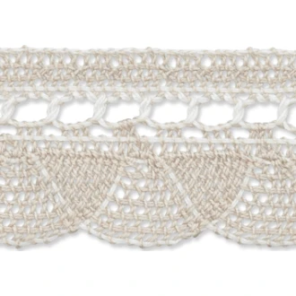 Opengewerkt kant niet rekbaar 32mm van UNION KNOPF 7010