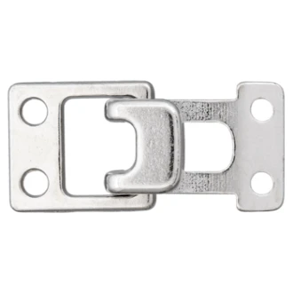 Hoekige haak en oog sluiting 30mm van UNION KNOPF 500515