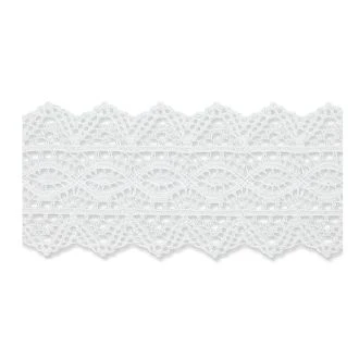 Kloskant band 55mm wit UNION KNOPF 7302 055