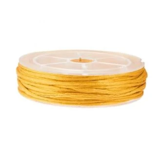 Satijnkoord (2 mm) Honey Yellow (15 Meter) van DB BA421