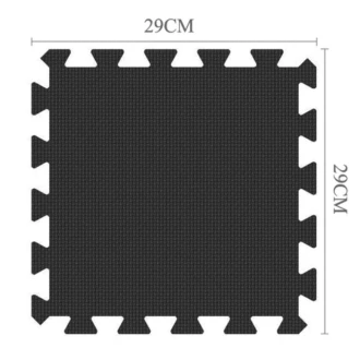 Knit blocking matten zwart 9 stuks