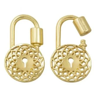 Schroefsluiting Slot karabijnhaak 28.5x16.5mm goud DB M1042