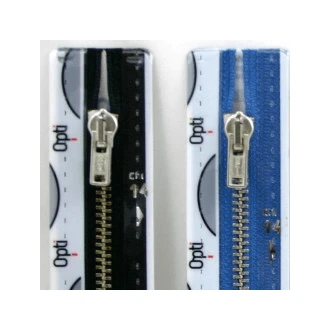 10cm niet deelbare rits metaal zilverkleurig M40 van OPTI PN-0142657