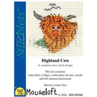 Highland Cow borduurpakket STITCHCOMPANY ML-004-U03