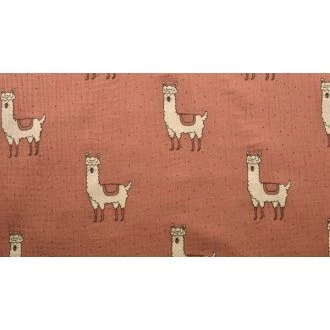 Hydrofiel met lama's 100% katoen 135cm breed van WOUTERS mp-112