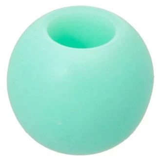 Ronde kunststof kraal 12x10mm mint PC MT021338