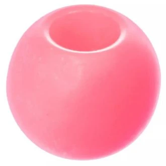 Ronde kunststof kraal 12x10mm roze PC MT021344