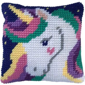 Star Light Unicorn kussen voorbedrukt borduurpakket nw-lh03-006 STITCHCOMPANY