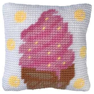 Icecream Dream kussen voorbedrukt borduurpakket nw-lh03-008 STITCHCOMPANY