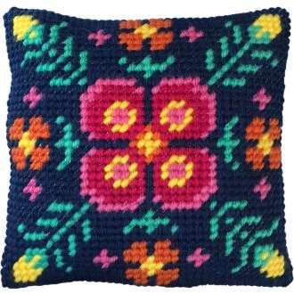 Fern Mandala kussen voorbedrukt borduurpakket nw-lh03-011 STITCHCOMPANY 