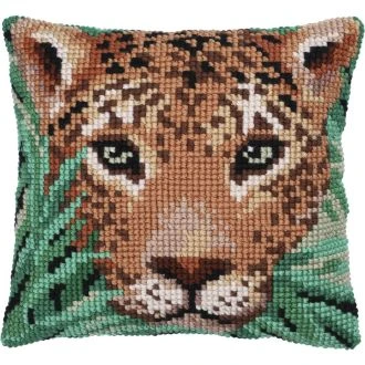Kussen borduurpakket LEOPARD WATCH nw-lh09-014