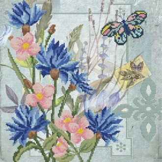 Cornflower Field voorbedrukt borduurpakket STITCHCOMPANY nw-nc650-030