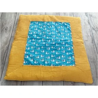 Boxkleed wasbeertjes petrol 85x100 van N'STUDIO