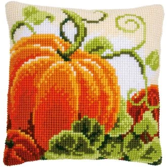 Pompoen kruissteek borduurpakket kussen van VERVACO pn-0147534