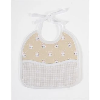 Slabbetje 3 maanden met konijntjes van DMC PN-0187835 RS2652C