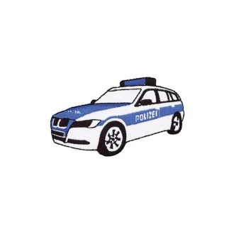 Politieauto  wit/blauw applicatie PRYM-L 924327