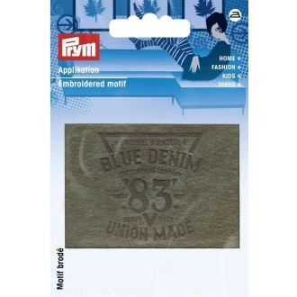 BLUE DENIM 83 olijfgroen 48x70mm imitatiesuède applicatie PRYM-n 922004