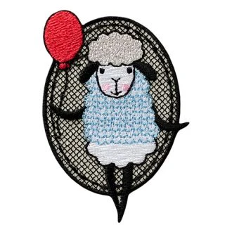 Schaap met ballon applicatie van MONO QUICK 10298