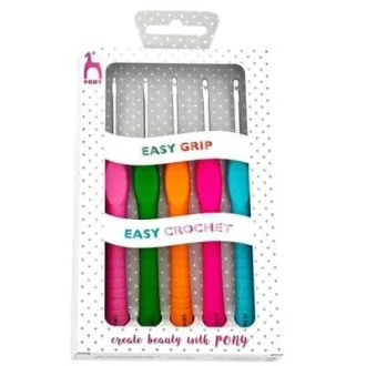 Haaknaaldenset Easy Grip 2 - 4mm van PONY 073.56831