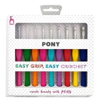 Haaknaaldenset Easy Grip 2 - 6mm van PONY 073.56835