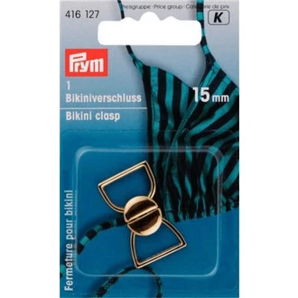 Bikinisluiting haak 15mm goud van PRYM 022.416127