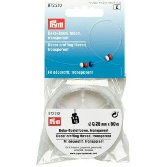 Decodraad transparant 0.25mm 50m van PRYM 033.972210