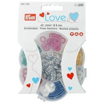 Drukknopen set jersey 8mm van PRYM LOVE 022.390740