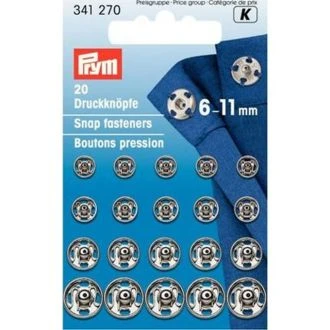 Drukker 6-11 mm zilver van PRYM 022.341270