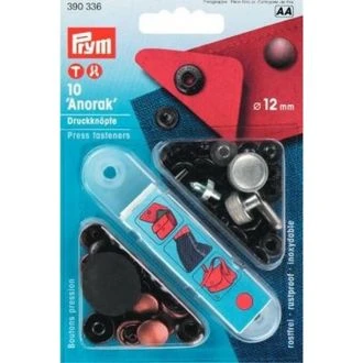 Drukknopen 12mm oudkoperkleur van PRYM 022.390336