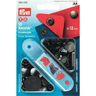 Drukknopen 12mm bronskleurig van PRYM 022.390339