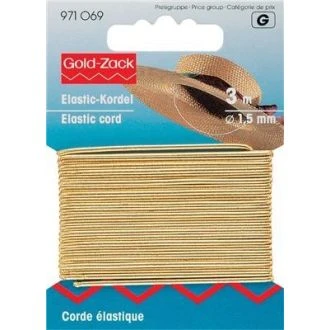 Elastisch koord goud 1,5mm van PRYM 033.971069